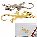 voiture  moto sticker decoratif bricolage en alliage de zinc de style gecko - x2