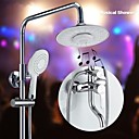 contemporaine robinet de douche baignoire avec pomme de douche bluetooth 8 pouces musical ronde avec douche main contemporaine robinet de douche baignoire avec pomme de douche bluetooth 8 pouces musical ronde avec douche main