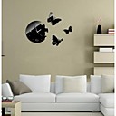 Horloge murale stickers autocollants muraux des papillons de conception moderne Miroir mural acrylique autocollants