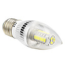 E27 5W 350lm 27xsmd 5730 5500-6500k lumiere blanche froide conduit  ac 110-240v  de bulbes de bougie