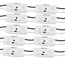 0.5w SMD 5050 a conduit 6000-6500k frais materiau ABS blanc module LED 12V DC 10pcs