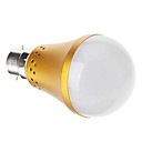 b22 7w 3000k lumiere LED blanc chaud globe ampoule or  85v-265v 