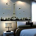 Stickers muraux stickers muraux tour eiffel autocollant decoratif lumineux