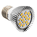 E27 4w 16xsmd 5730 280lm 2500-3500k lumiere LED blanc chaud spots avec anneau de fer  AC 110  220V 