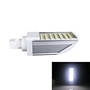 5W 450lm 3500k 25-SMD 5050 LED blanche le de prise horizontale chaud  85--265v 