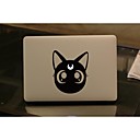 SkinAT amovible bricolage drole mignon grande tablette de tete de chat noir et autocollant dordinateur portable pour vous et MacBook Air comprime 135