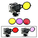 58mm professionnelle kit de filtre sous leau campouleur correction plongee w  convertisseur pour hero3 gopro