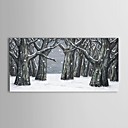 arbres peinture l huile de paysages peints la main dans un ch de neige avec cadre etire