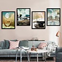 E-HOME Framed Canvas Art The Fairyland Scenery Framed Canvas Print Set of  4