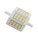 r7s 5W 300lm 24x5050smd 2800-3200k lumiere blanche chaude ampoule LED de mae