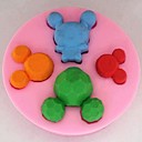 souris outils tete animale fondant gateau silicone mampoule cake de decoration l7.1cm   w7.1cm h1.5cm