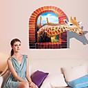 Odyssey paroi  decalcomanies stickers muraux bricolage girafe mur de PVC autocollants.