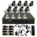 TWVISION 8CH Channel 960H HDMI CCTV DVR  8x Outdoor 800TVL Security Camera System