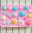 boutons fondant gateau outils silicone  cake de decoration l10.3cm   w7cm h1cm