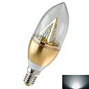 E14 3W 100lm 6000k blanc lumiere SMD 5730 LED bougie ampoule AC 85 ~ 265V