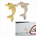 3d cristal dauphin autocollant de decoration de voiture de plaques dacier inoxydable bricolage 3d cristal dauphin autocollant de decoration de voiture de plaques dacier inoxydable bricolage
