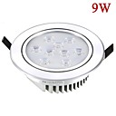 9W 910lm plafonnier LED spots blanc  blanc chaud evier AC85-265V efficace de la chaleur