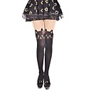 chat mignon avec larc noir rose sweet lolita bas collants