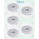 5pcs 3W 3000-3500K 200-300lm chaleureux soutien de campouleur blanche ronde dimmable led du panneau de LED plafonniers  220v 