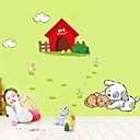 stickers muraux autocollants de mur belle chienchat muraux PVC autocollants
