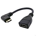 017 m HDMI v1.4 femelle cable mini HDMI male