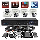 yanse 4ch 960H en temps reel kit videosurveillance DVR IR camera dome campouleur systeme de cameras de securite 1000tvl 703cf04