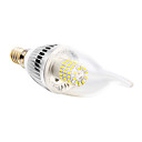 E14 5W 350lm 60xsmd 3014 2500-3500k lumiere LED blanc chaud ampoules bougies shapeca  AC 85-265V 