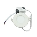 3w 15  smd2835 165lm 2700-3200k blanc chaud conduit de lumiere de panneau de forme ronde blanc  AC85-265V 