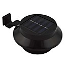 youoklight 0.5w 3-conduit le mini-cloture solaire impermeable  jardin  eau lumiere blanche noir