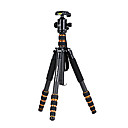 wen fan r-525 portable kit de trepied en fibre de carbone amovible avec tete panoramique pour SLR