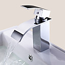 Moderne Set de centre Jet pluie Soupape céramique 1 trou Mitigeur un trou Chrome , Robinet lavabo