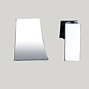 Moderne Montage mural Jet pluie Soupape céramique 2 trous Mitigeur deux trous Chrome , Robinet lavabo