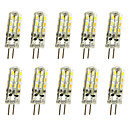 10pcs 1 W Luces LED de Doble Pin 120 lm G4 T 24LED Cuentas LED SMD 3014 Decorativa Blanco Cálido Blanco Fresco 12 V / 10 piezas / Cañas