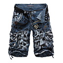 Hombre Básico Militar Diario Shorts Pantalones - camuflaje Wine Azul Piscina Amarillo 29 / 30 / 31