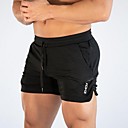 Hombre Deportivo Shorts Pantalones - Un Color Correa Negro Gris M / L / XL