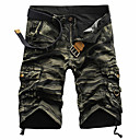 Hombre Chic de Calle Militar Delgado Algodón Shorts Pantalones tipo cargo Pantalones - A Rayas Color Camuflaje Negro Rojo Verde Ejército US32 / UK32 / EU40 / US34 / UK34 / EU42 / US36 / UK36 / EU44