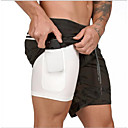 Hombre Básico Shorts Pantalones - Un Color Correa Blanco Negro Verde Ejército US32 / UK32 / EU40 / US34 / UK34 / EU42 / US36 / UK36 / EU44