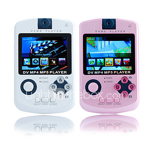 2.4 Inch Game MP4 Player with Digital Camera (2GB, White/Pink) 119688