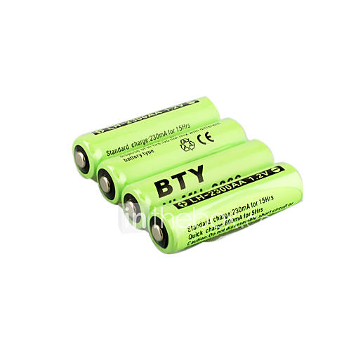 4 x AA Ni-MH bie 2300mAh piles rechargeables (hb039)
