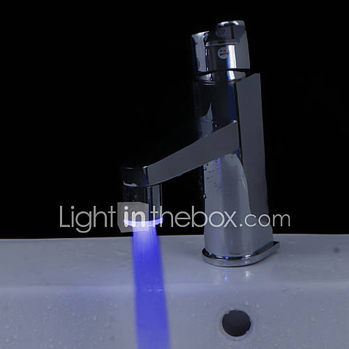 changement de couleur conduit une finition chromée buse du pulvérisateur robinet de qualité abs (compatibilité universelle)