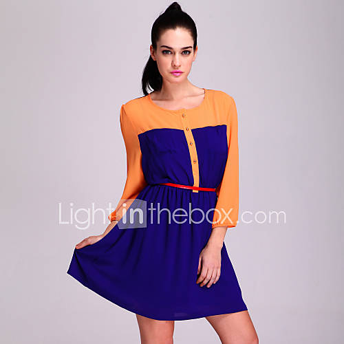 TS Color Block Pockets Dress 248684 2016 44.99
