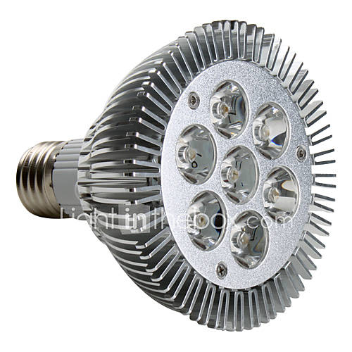 Image de 7W E26/E27 Spot LED PAR30 7 LED Haute Puissance 600-700 lm Blanc Chaud 3000K K AC 100-240 V