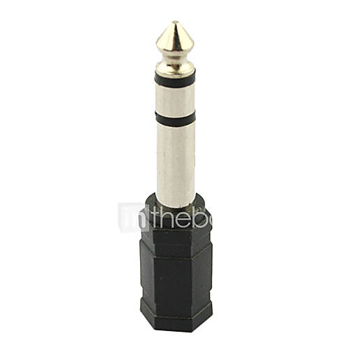 Image de 3.5mm 1/8 "femelle Ã  6.5mm 1/4" convertisseur stÃ©rÃ©o jack mÃ¢le adaptateur audio