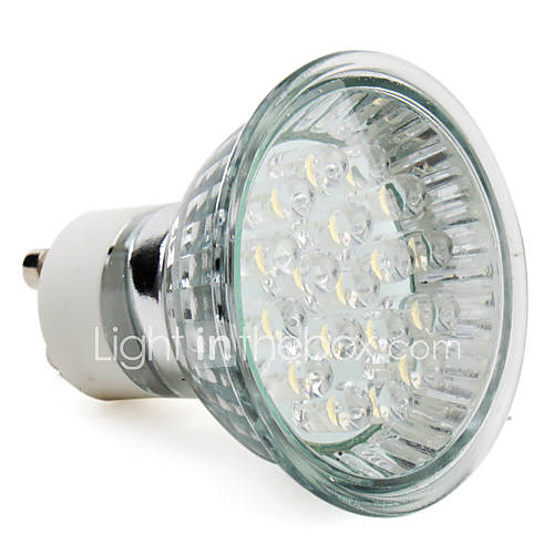 Image de 1.5W GU10 Spot LED MR16 18 LED Haute Puissance 60-80 lm Blanc Chaud 2800K K AC 100-240 V