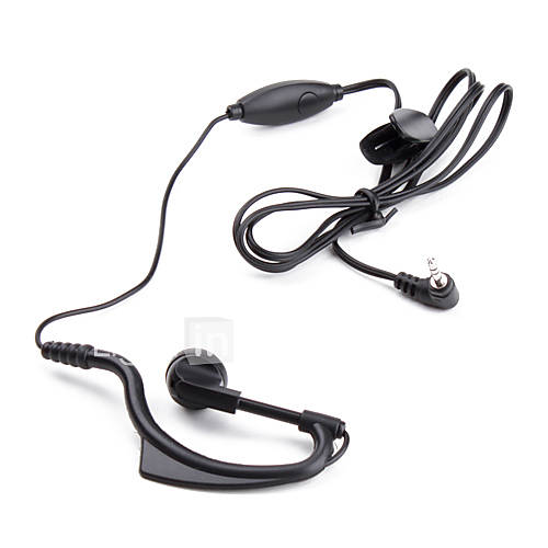 Image de Casque Microphone pour Talkie Walkie (Noir)