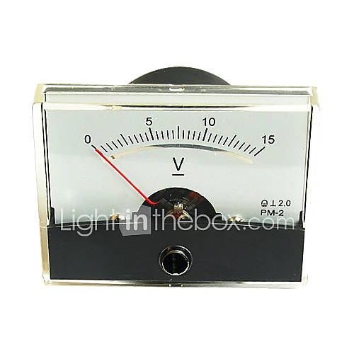 DC 015V analoge voltmeter paneel (voltmeter) 378872 2016 9.99