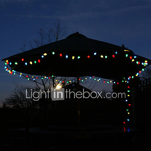 100 Colorful Outdoor Led Solar Fairy Lights Christmas Decor Lamp Gifts
