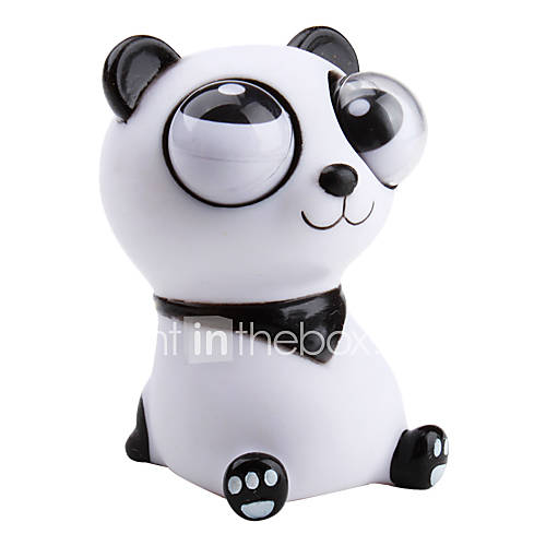 presser les yeux popping jouet en caoutchouc panda (blanc)