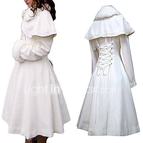 White velvet gothic dress