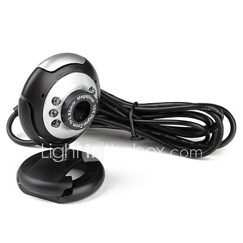 6-LED 5.0 Megapixels Webcam USB 2.0 PC Camera avec Microphone